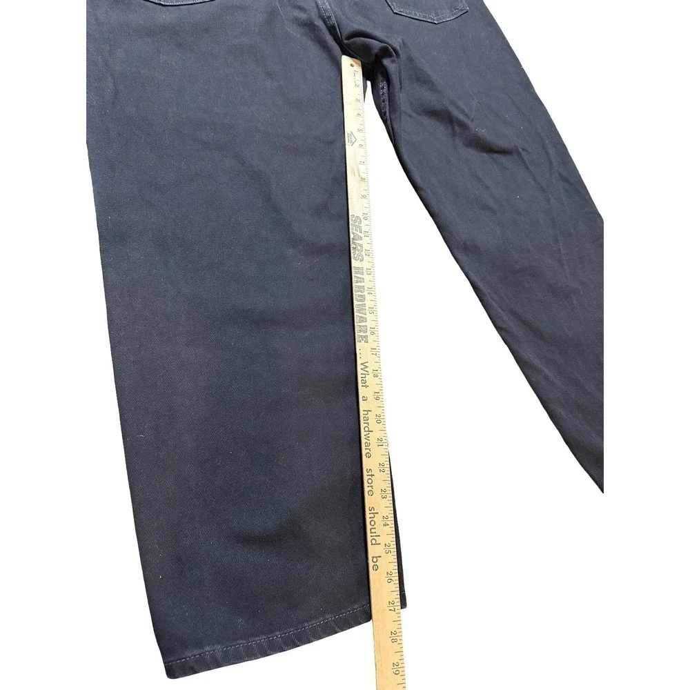 Levi's 550 44x29 (42.5x27.5) Relaxed Black 100% Cotton‎ Denim Jeans Straight Leg